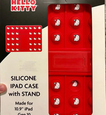 Hello Kitty Red Silicone iPad Case 10.9 inch Gen 10 with Kickstand Sanrio picture
