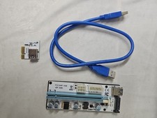 6x NEW PCIe 1x to 16x USB 3.0 GPU Risers VER008S for Crypto Mining picture