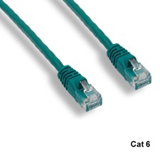 KNTK Green 15ft Cat6 UTP Patch Cord 24AWG 550MHz Panel Router Networking RJ45 picture