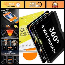 2 Pack 360° Privacy Screen Protector for iPad Pro 13