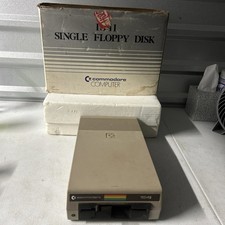 Vintage Commodore 64 Model 1541 Single Drive Floppy Untested No Cords With Box picture