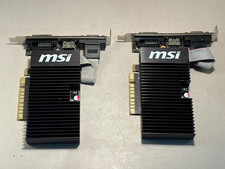 Lot of 2 MSI NVIDIA GeForce GT 710 1GB DDR3 Graphics Card (GT 710 1GD3H LPV1) picture