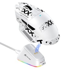ATTACK SHARK  V6 Wireless Gaming Mouse RGB Charging Dock  25000 DPI PAW3311 65g picture