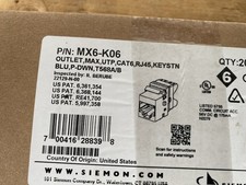 20-Pack Siemon MX6-K06 MAX Cat6 RJ45 Keystone Jacks Blue NEW T568A/B picture