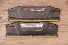 G Skill Ripjaws 32GB DDR4-3200 F4-3200C16D-32GVK 16Gx2 CL16-18-18-38 1.35v  picture