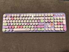 UBOTIE Retro Typewriter Wireless Keyboard - Pastel Purple (Keyboard Only) picture