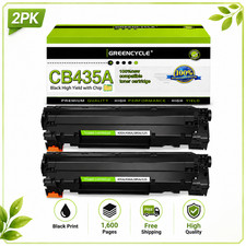 GREENCYCLE 2PK 35A CB435A Toner Cartridge Fits for HP LaserJet P1006 M1130 M1138 picture