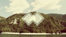 Landscape minimalism geometry nature hills forest Custom Gaming Mat Desk picture