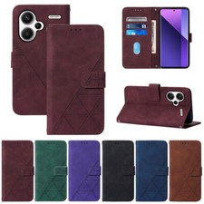 Embossed Leather Wallet Cover Case For Vivo Y29 Y30 Y76 V40 V50 Y39 Y38 IQOO Z9 picture