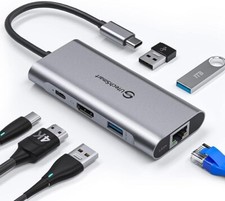 UtechSmart USB C Hub, USB C Ethernet Multiport Adapter, 6 In 1 USB C to HDMI Doc picture