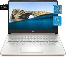 Newest HP Touch 14'' HD Laptop Intel 2-Core CPU 4GB RAM 128GB (64+64) Win11 Rose picture