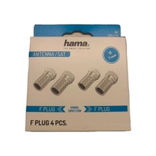 Hama F connector 205210 antenna accessories 7 mm screwable 4 pieces replacement part picture
