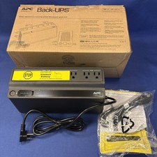 APC Back-UPS BE600M1 600VA 330W UPS, 7 Outlets, Surge + USB, Black picture