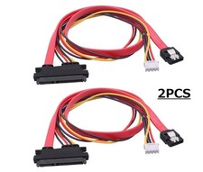 22Pin SATA Data Power Cable 2in1 SATA 7+15 to 7 Pin Data with XH2.5 4Pin Power picture