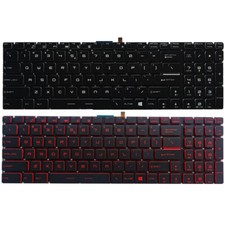 FOR MSI GV62 8RC 8RE GV62VR GV72 7RD GV72 7RE GV72VR Keyboard US Red Backlight picture