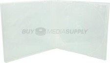 10.4mm Standard Clear 1 Disc CD/DVD PP Poly Case Lot picture