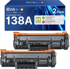 2PK W1380A Toner with Chip For 138A HP LaserJet Pro 3001dw 3001fdw MFP 3101fdw picture