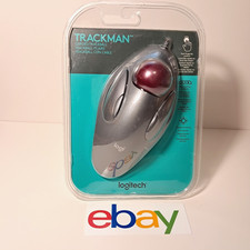 Logitech TrackMan Marble Corded Trackball Mouse NEW SEALED Vintage Red Ball picture