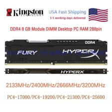 FURY Hyperx 8 GB DDR4 2133/2400/2666/3200 MHz Desktop Gaming Memory 288-pin US picture
