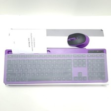 Vivefox 2.4GHz Silent USB Keyboard and Mouse (Purple) picture