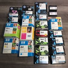 Huge Ink Lot of 22 Expired Genuine Hp Ink Cartridges / For REFILL or Other READ picture