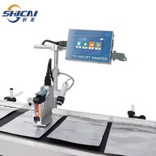 Online inkjet printer 12.7mm without conveyor printing date text variable data picture