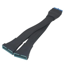 1 Pcs USB 3.0 Header Extension Cable 19 to 20 Pin 1 to 2 Y Splitter picture