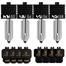 4PCS Hotend Nozzles for Bambu Lab P2S/H2S/H2D/A1 - Quick Swap Extruder Set picture