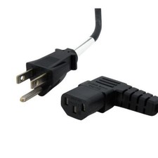 StarTech PXT101L 6 ft Standard Computer Power Cord NEMA 5-15P Right Angle Cable picture
