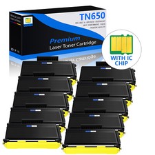 10PK Hi-Yield TN650 Toner Cartridge for Brother DCP-8050DN DCP-8080DN DCP-8085DN picture