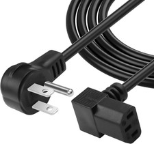 3.9FT 18AWG NEMA 5-15P to down Angle IEC 320 C13 Computer Power picture