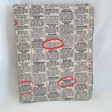 Kate Spade New York Newspaper Print Black Tablet Folio Case picture
