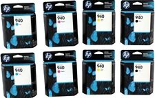 2 SETS of 4 (8 Total) New Genuine OEM HP 940 Ink Cartridges No Retail Box picture