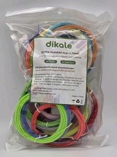 dikale 3D Pen Refills 3D Printer Pen Filament 1.75mm PLA+ 10 Feet Each 30 Colors picture