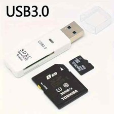 1 pc white USB 3.0 Micro SD SDHC TF Card Reader Memory Adapter for PC Laptop picture
