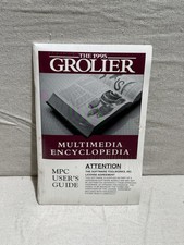 1995 Grolier Multimedia Encyclopedia For CDROM PC Computer W Guide, New picture