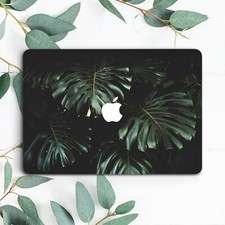 Dark Green Palm Leaves Tropical Plants Hard Case For Macbook Pro 13 15 16 Air 13 picture