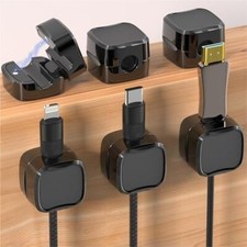 Magnetic Cord Organizer - 6-24Pcs Cable Clips for Charger & Lead Management | US picture