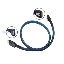 50cm OcuLink PCIe Cable, SFF-8611 4i to SFF-8654, Slimline SSD Data, Active USA picture