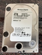 Western Digital 4TB Red 3.5” Hard Drive WD40EFRX Wiped, Used, working no issues picture