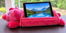 LapGear Lap Pets Pink Pig Plush Tablet Book Pillow Stand Model 36118 picture