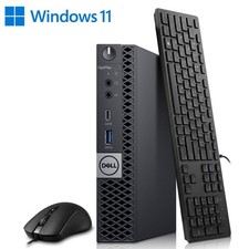 Dell Tiny Computer Desktop PC, Intel i5-8500T 32GB Ram 2TB SSD Wi-Fi Windows 11 picture