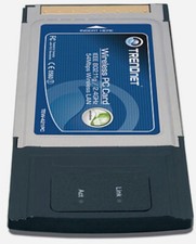 NEW TRENDnet TEW-421PC 54Mbs WIRELESS NETWORK WiFi G LAPTOP COMPUTER PC CARD NIB picture