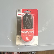 RCA Computer 6 Ft USB 2.0 A to B Cable TPH520R picture