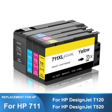 4PC/SET HP 711XL Replacement Ink Cartridge For HP DesignJet T120 T520 Printer picture