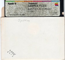 ITHistory SOFTWARE  APPLE (1982)  QUICK FILE II An Introduction Sample  IIe OF2 picture