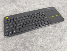 Logitech K400 Plus TV Keyboard RF Wireless with Dongle - Black Untested picture