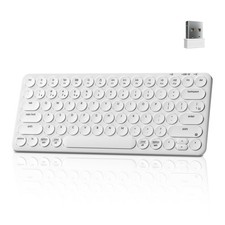 White B3 Pro 75% UltraSlim Wireless Keyboard 2.4GHz Bluetooth 5.2 Wired USB picture