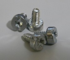 4 X Desktop Hard Drive Mounting Screws / sliding rail Guides Dell HP 6-32  picture