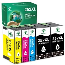 5Pcs 252XL Compatible For Epson Ink Cartridges for WorkForce WF-7720 WF-7710DTWF picture